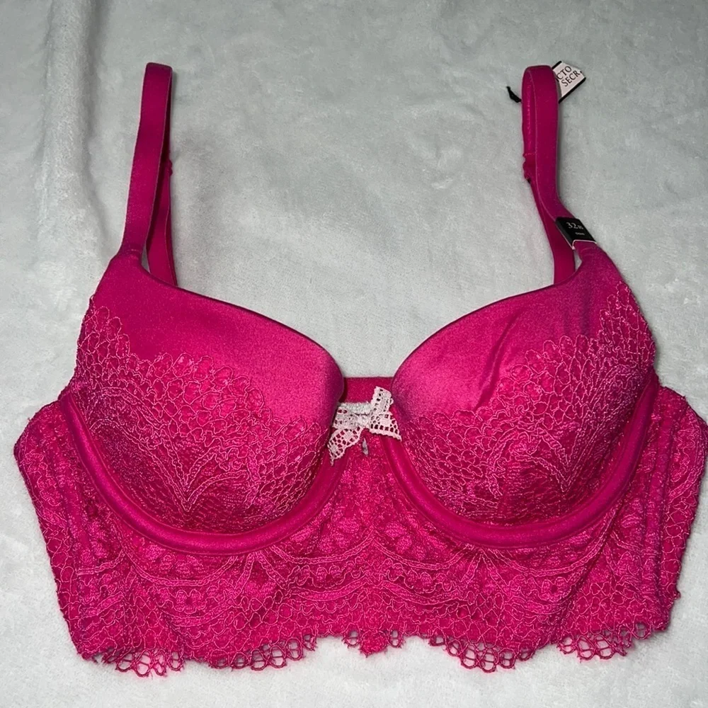 Hot Pink Victoria’s Secret Cropped Bustier